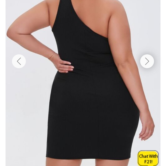 NWT Black One Strap Bodycon Dress Size 3X - Picture 3 of 4